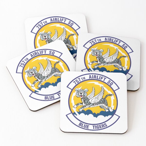Item preview, 757th Airlift Squadron Blue Tigers Winged Tiger Emblem designed and sold by CharlieDesings.