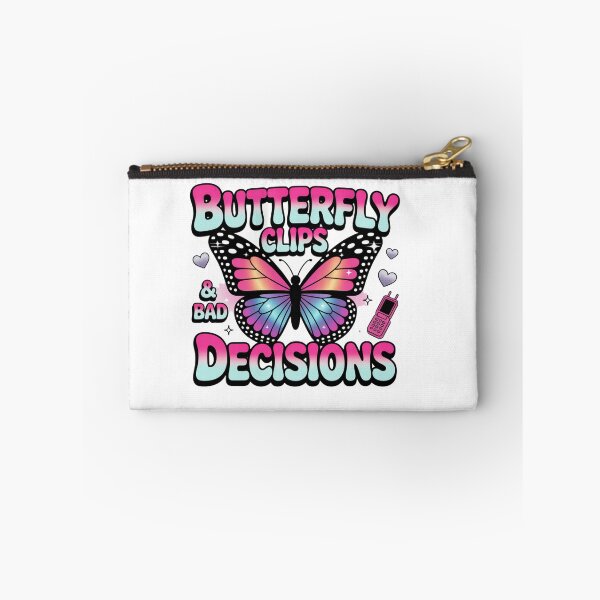 Item preview, Butterfly Clips & Bad Decisions – Y2K Glam Tee designed and sold by Ashley critters.