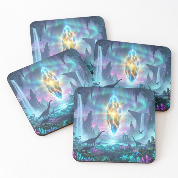Item preview, Agartha Hollow Earth - Bioluminescent Underground World designed and sold by TheRichGallery.