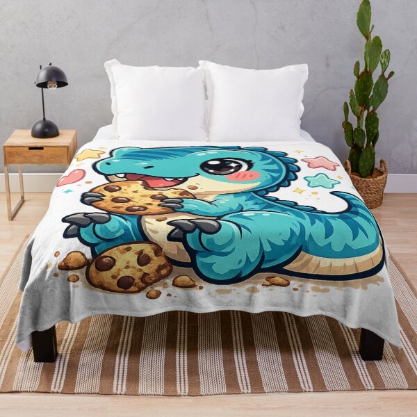 Item preview, “Kawaii Cookie Dino – Cute Velociraptor Cartoon Art” designed and sold by AvalonTshirts.