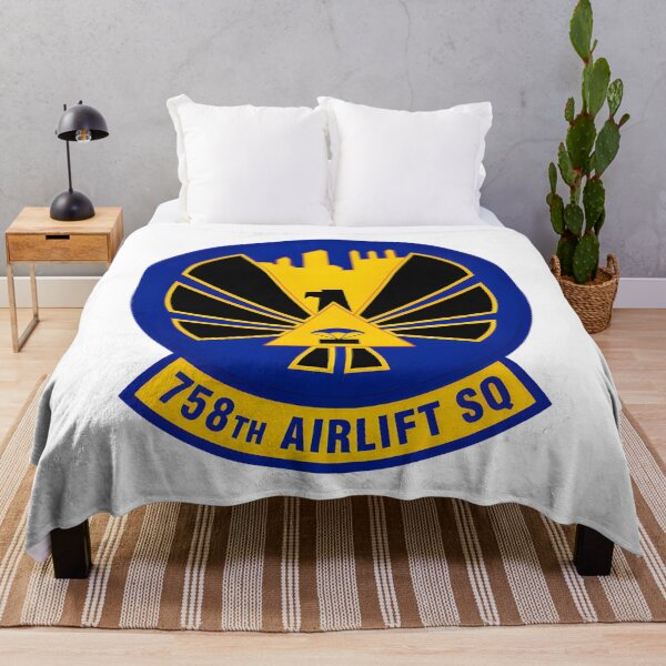 Item preview, 758th Airlift Squadron Eagle and Parachute Military Emblem designed and sold by CharlieDesings.
