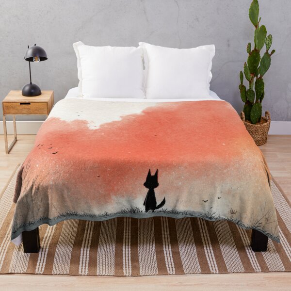 Item preview, Fox stands in front of sunset sky designed and sold by anytka.