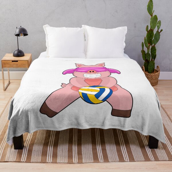 Item preview, Pig Volleyball player Volleyball Sports designed and sold by Snabdesign84.