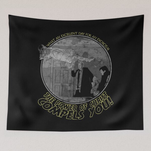 Item preview, The Exorcist Christ Power Compels Distressed designed and sold by Power Up Prints.
