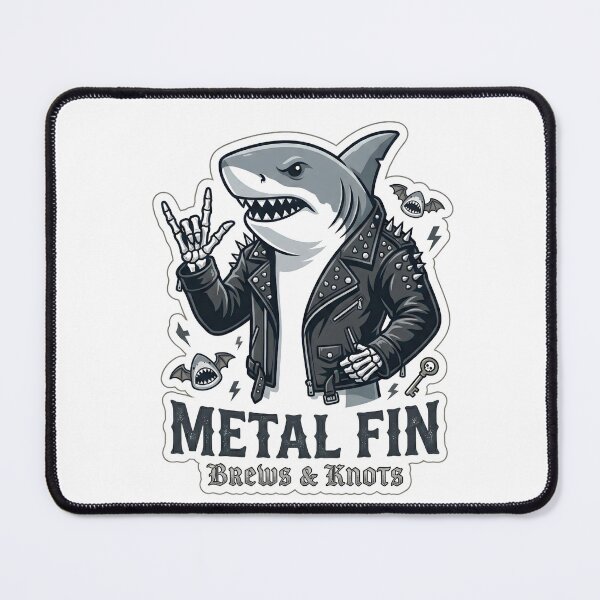 Item preview, Metal Fin Great White Shark Rock On designed and sold by Kvarny.
