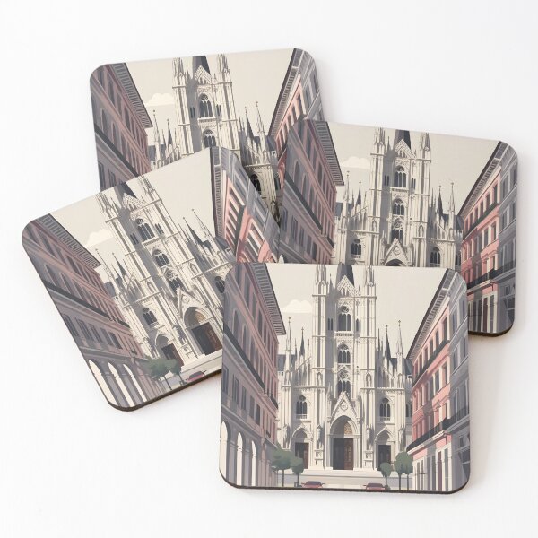 Item preview, Milan Duomo Vintage Fashion Italy Vintage Travel Poster Italy History  designed and sold by MapSoul.