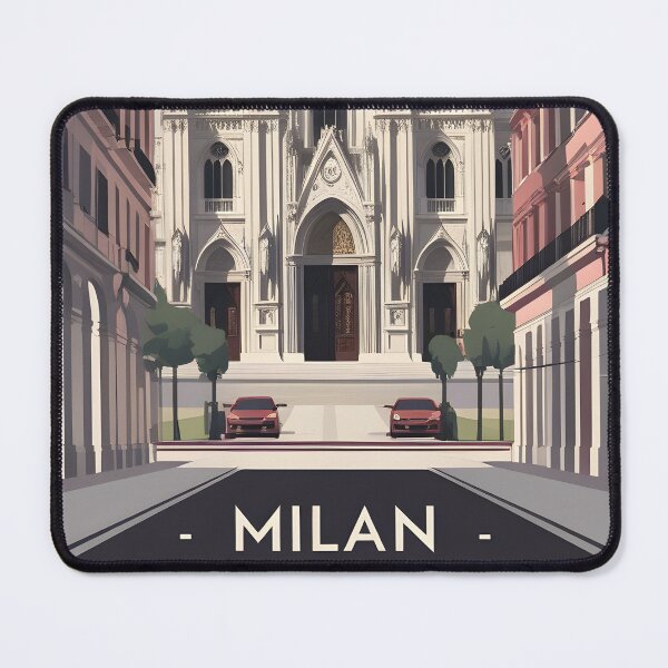 Item preview, Milan Duomo Vintage Fashion Italy Vintage Travel Poster Italy History designed and sold by MapSoul.