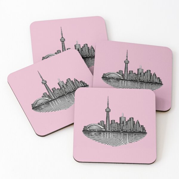 Item preview, Toronto Fingerprint Skyline | Modern City Print | Minimalist Urban Art | City Identity Wall Art | City Prints Series designed and sold by Dream Circuit .