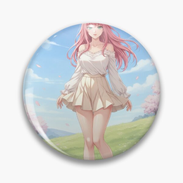 Item preview, Waifu barefoot in a meadow in spring weather designed and sold by GerwantSHOP.