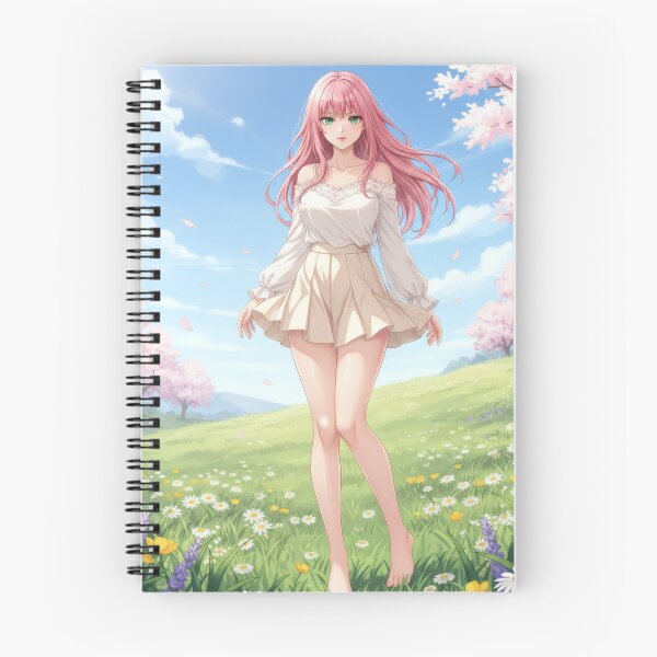 Item preview, Waifu barefoot in a meadow in spring weather designed and sold by GerwantSHOP.