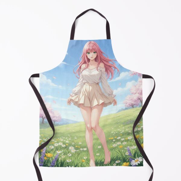 Item preview, Waifu barefoot in a meadow in spring weather designed and sold by GerwantSHOP.