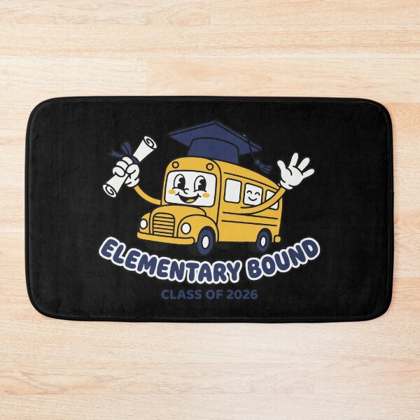 Item preview, Kindergarten Graduation School Bus - Retro Mascot Grad Art designed and sold by Mdozet.