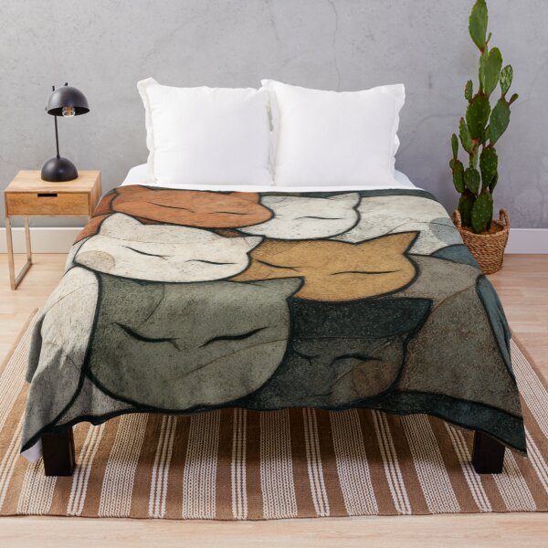 Item preview, Cats resting together in a cozy pile designed and sold by anytka.