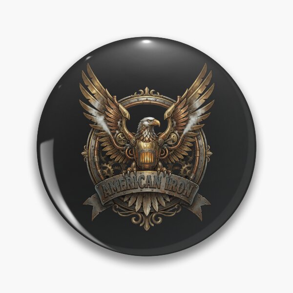 Item preview, American Iron - Steampunk Eagle Emblem designed and sold by DigitalGlade.