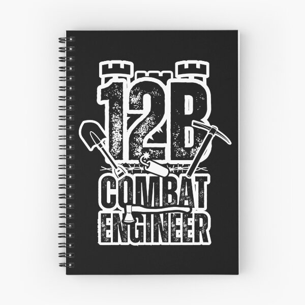 Item preview, 12B Combat Engineer — Rugged Military Design for America’s Elite Sappers Distressed Black Font designed and sold by GFamilyC.