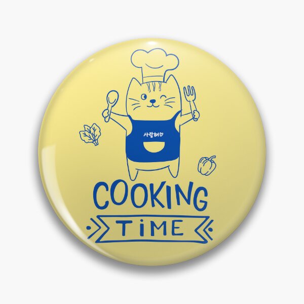 Item preview, Cute Chef Cat Cooking Time designed and sold by TheBeeKindSpace.