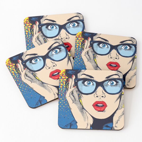 Item preview, Colorful surprised woman designed and sold by anytka.
