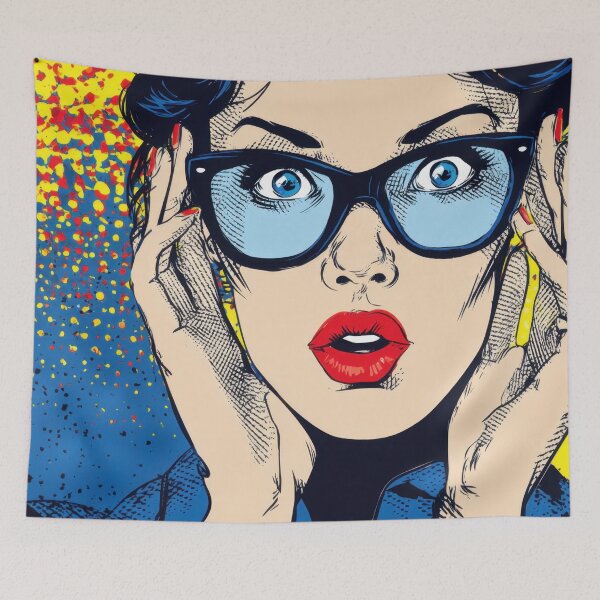 Item preview, Colorful surprised woman designed and sold by anytka.