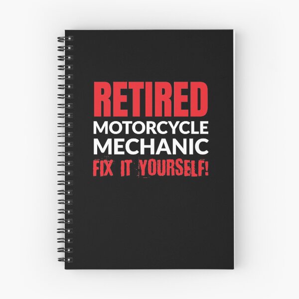 Item preview, Retired Motorcycle Mechanic Fix It Yourself! designed and sold by LarkDesigns.