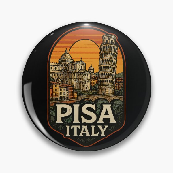 Item preview, Pisa Italy Retro Vintage Europe Travel designed and sold by TomFrontierArt.
