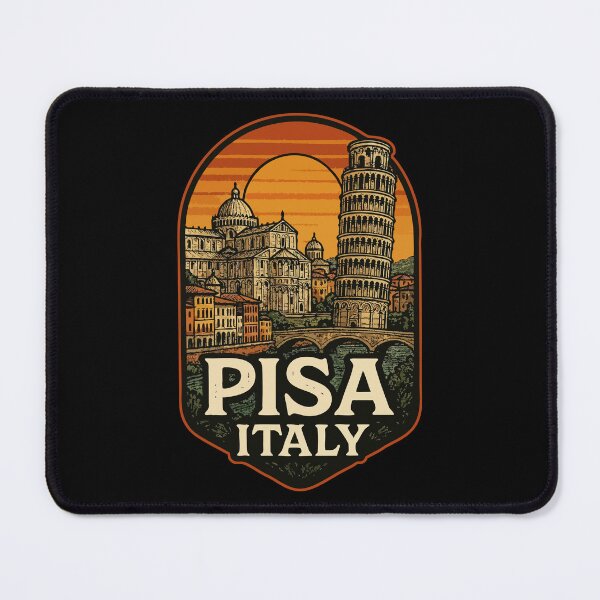 Item preview, Pisa Italy Retro Vintage Europe Travel designed and sold by TomFrontierArt.