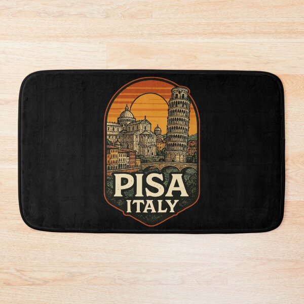 Item preview, Pisa Italy Retro Vintage Europe Travel designed and sold by TomFrontierArt.
