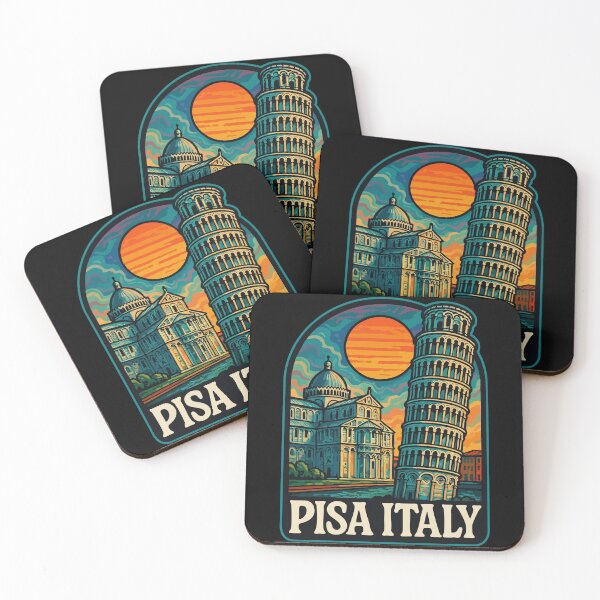 Item preview, Pisa Italy Trippy Art Europe Travel designed and sold by TomFrontierArt.