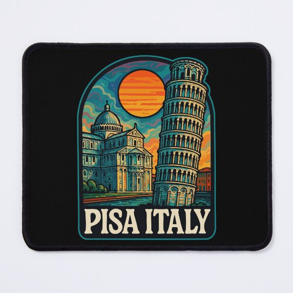 Item preview, Pisa Italy Trippy Art Europe Travel designed and sold by TomFrontierArt.
