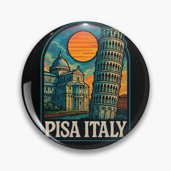Item preview, Pisa Italy Trippy Art Europe Travel designed and sold by TomFrontierArt.