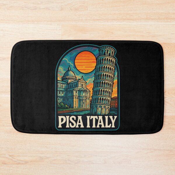 Item preview, Pisa Italy Trippy Art Europe Travel designed and sold by TomFrontierArt.