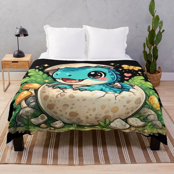 Item preview, “Cute Kawaii Baby Velociraptor Hatching – Adorable Dino Cartoon Art” designed and sold by AvalonTshirts.