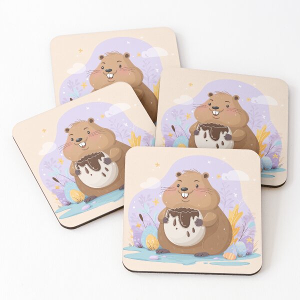 Item preview, Chocolate Easter Beaver – Cute Sweet designed and sold by apseen.
