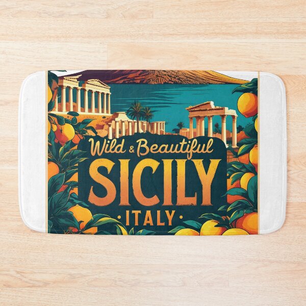 Item preview, Sicily Mount Etna  Fashion Italy Vintage Travel Poster Italy History sicilia designed and sold by MapSoul.