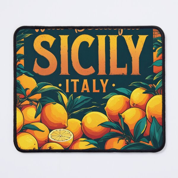 Item preview, Sicily Mount Etna Fashion Italy Vintage Travel Poster Italy History sicilia designed and sold by MapSoul.