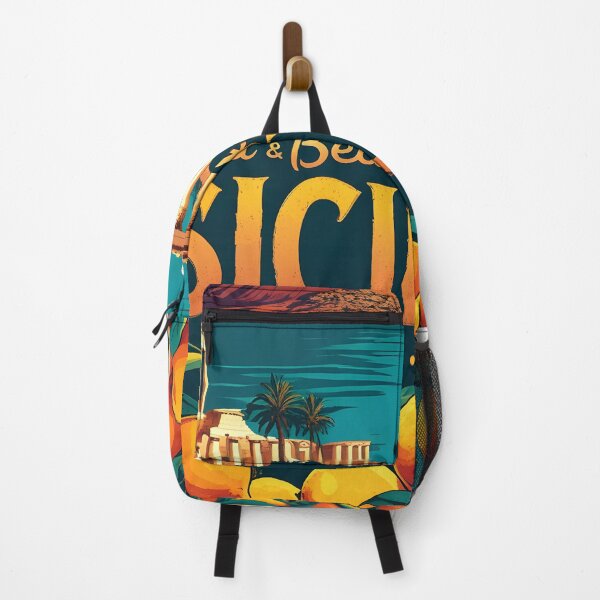 Item preview, Sicily Mount Etna Fashion Italy Vintage Travel Poster Italy History sicilia designed and sold by MapSoul.