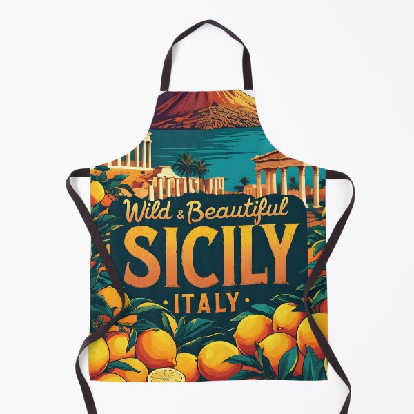 Item preview, Sicily Mount Etna Fashion Italy Vintage Travel Poster Italy History sicilia designed and sold by MapSoul.