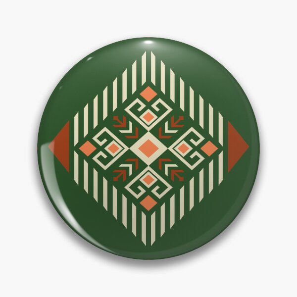 Item preview, Green Orange Tribal Rug Pattern Vintage Ethnic Geometric Seamless Carpet Design designed and sold by kasune-shop.