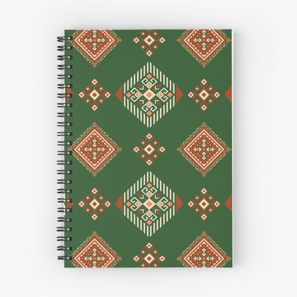 Item preview, Green Orange Tribal Rug Pattern Vintage Ethnic Geometric Seamless Carpet Design designed and sold by kasune-shop.