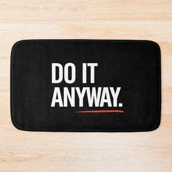 Item preview, DO IT ANYWAY Hoodie, Sticker & Poster – Motivational Minimalist Typography Design for Resilience & Empowerment designed and sold by WAUZ.