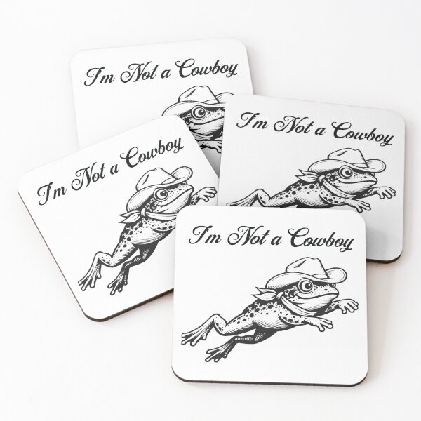 Item preview, Cowboy Frog Meme – “I’m Not a Cowboy” designed and sold by Analog Aura .
