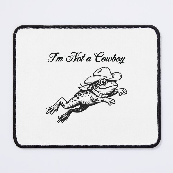 Item preview, Cowboy Frog Meme – “I’m Not a Cowboy” designed and sold by Analog Aura .