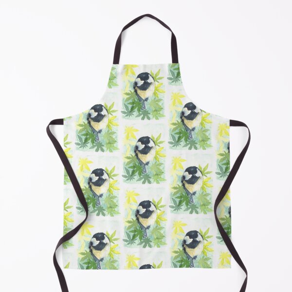 Item preview, Black-capped chickadee and leaves designed and sold by H.E.R.STUDIO.