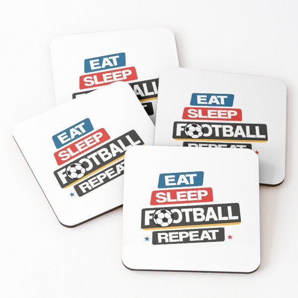 Item preview, Eat Sleep Football Repeat designed and sold by FashionHeritage.