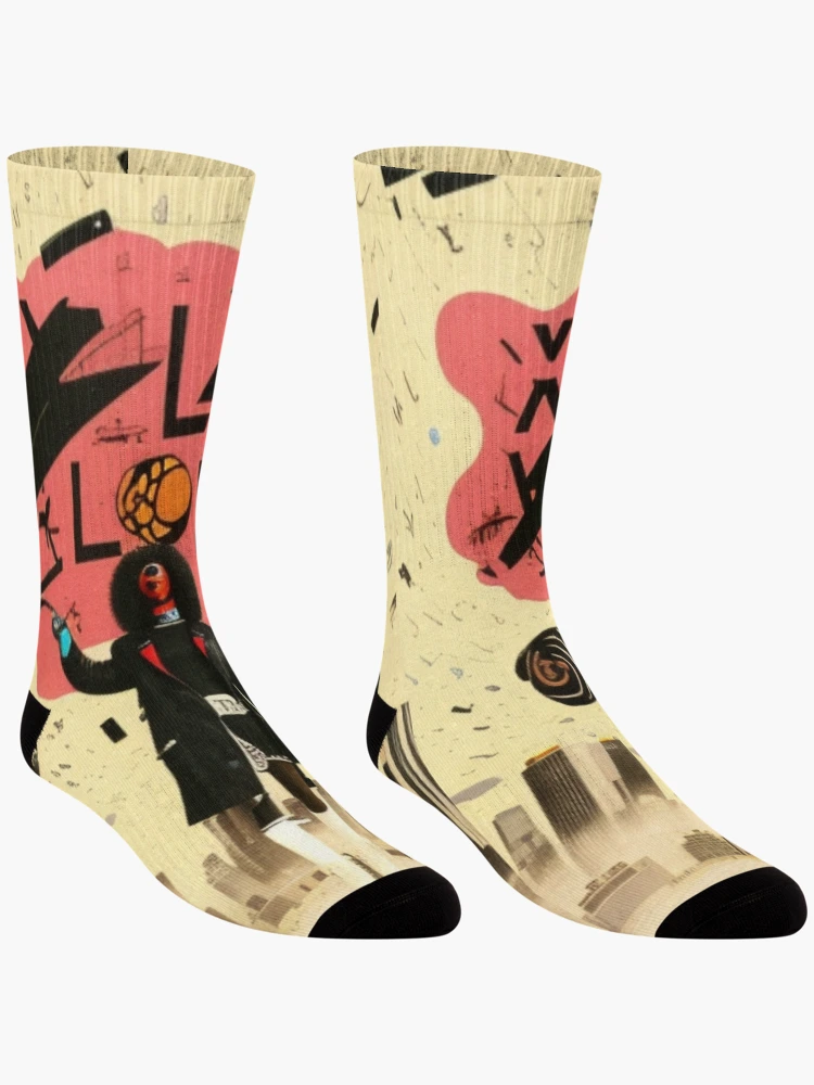 Thumbnail 3 of 5, Socks, Syntax Error: She Rewrote the System designed and sold by R0X Designs .