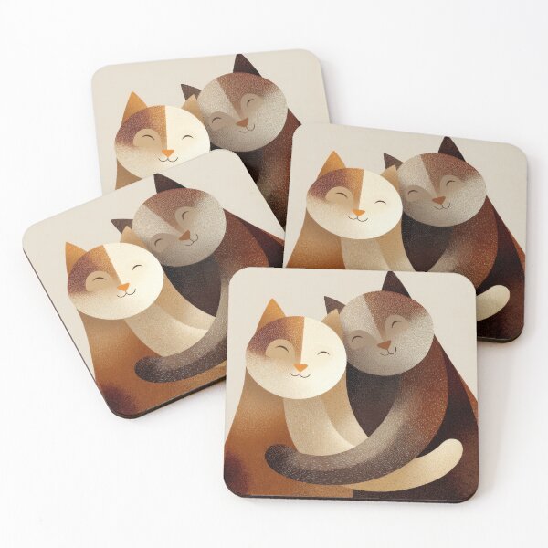 Item preview, Cats embracing warmly designed and sold by anytka.