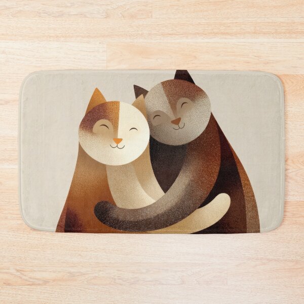 Item preview, Cats embracing warmly designed and sold by anytka.