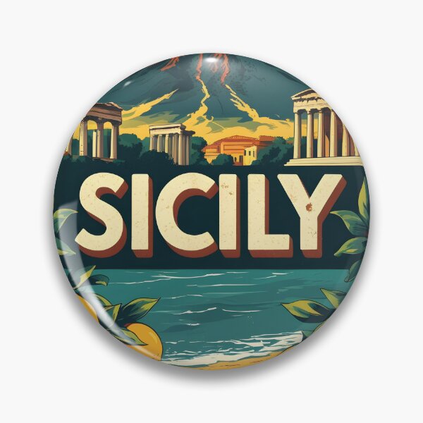 Item preview, Sicily Mount Etna  Fashion Italy Vintage Travel Poster Italy History sicilia designed and sold by MapSoul.
