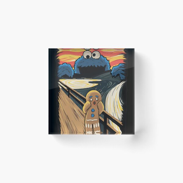 Item preview, Cookie Monster Scream Parody T-Shirt For Funny Fans Gift For Pop Culture Lovers designed and sold by BoostedandBroke.