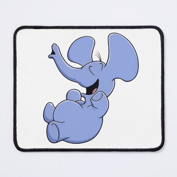 Item preview, Elephant Cartoon Illustration Cute Laughing Elephant Character Design for Kids and Animal Lovers designed and sold by RickE.