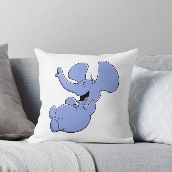 Item preview, Elephant Cartoon Illustration Cute Laughing Elephant Character Design for Kids and Animal Lovers designed and sold by RickE.